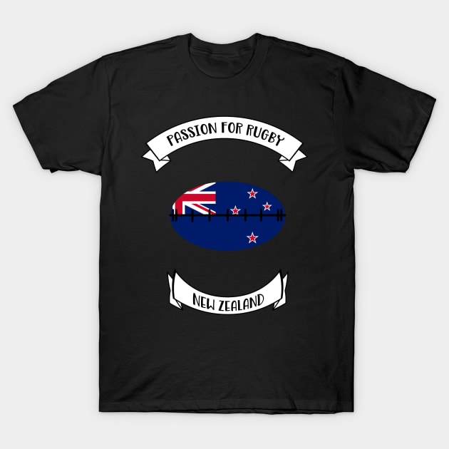 New Zealand rugby design T-Shirt by Cherubic